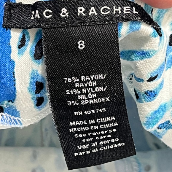 Zac Rachel Golf Tennis Skort Women 8 Stretch Pull On Pocketed Career Casual - Picture 2 of 10